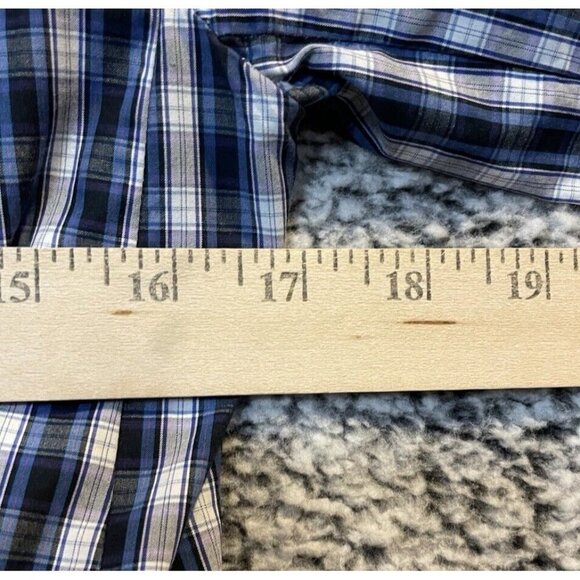 Banana‎ Republic Womens Size Small Blue Plaid Shirt Blazer Jacket Preppy Office - Picture 3 of 9